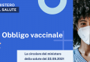 Circolare ministeriale obbligo vaccinale professionisti sanitari